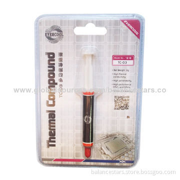 High Conductivity Thermal Grease Silicone Heatsink Compound for IC Chip, SGS/RoHS-marked